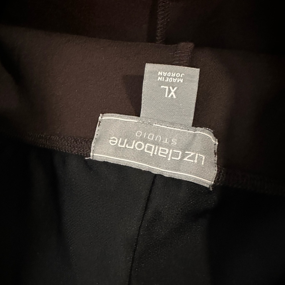 Liz Claiborne xl business chocolate  leggings - Picture 3 of 5